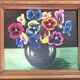 Peinture bouquet de pensées