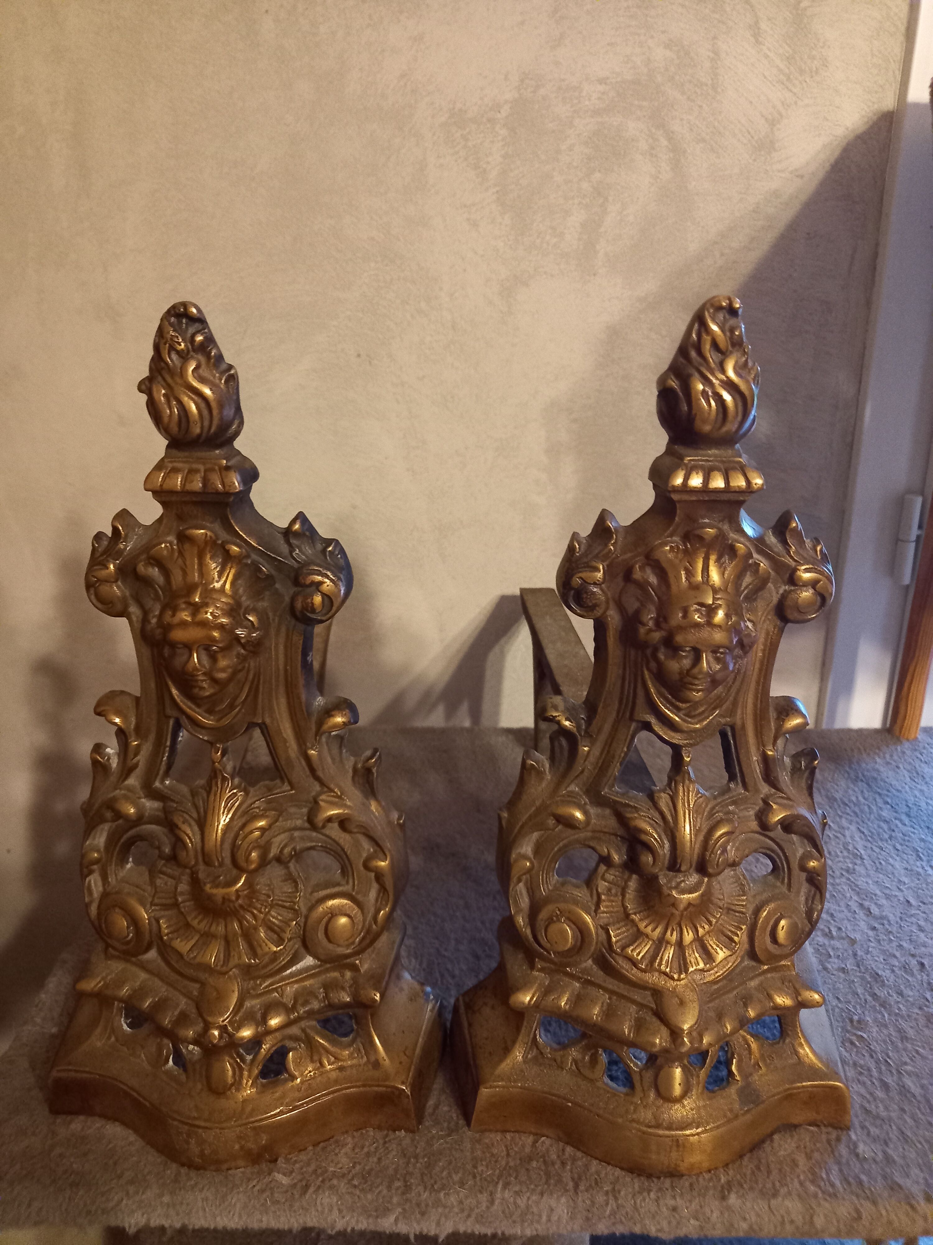 Gilded bronze candelabrum