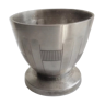 Coquetier art deco en métal argenté estampillé boulenger - egg cup