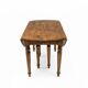 19th Century Tuscan Elm Extendable Round Dining Table with Five Leaves