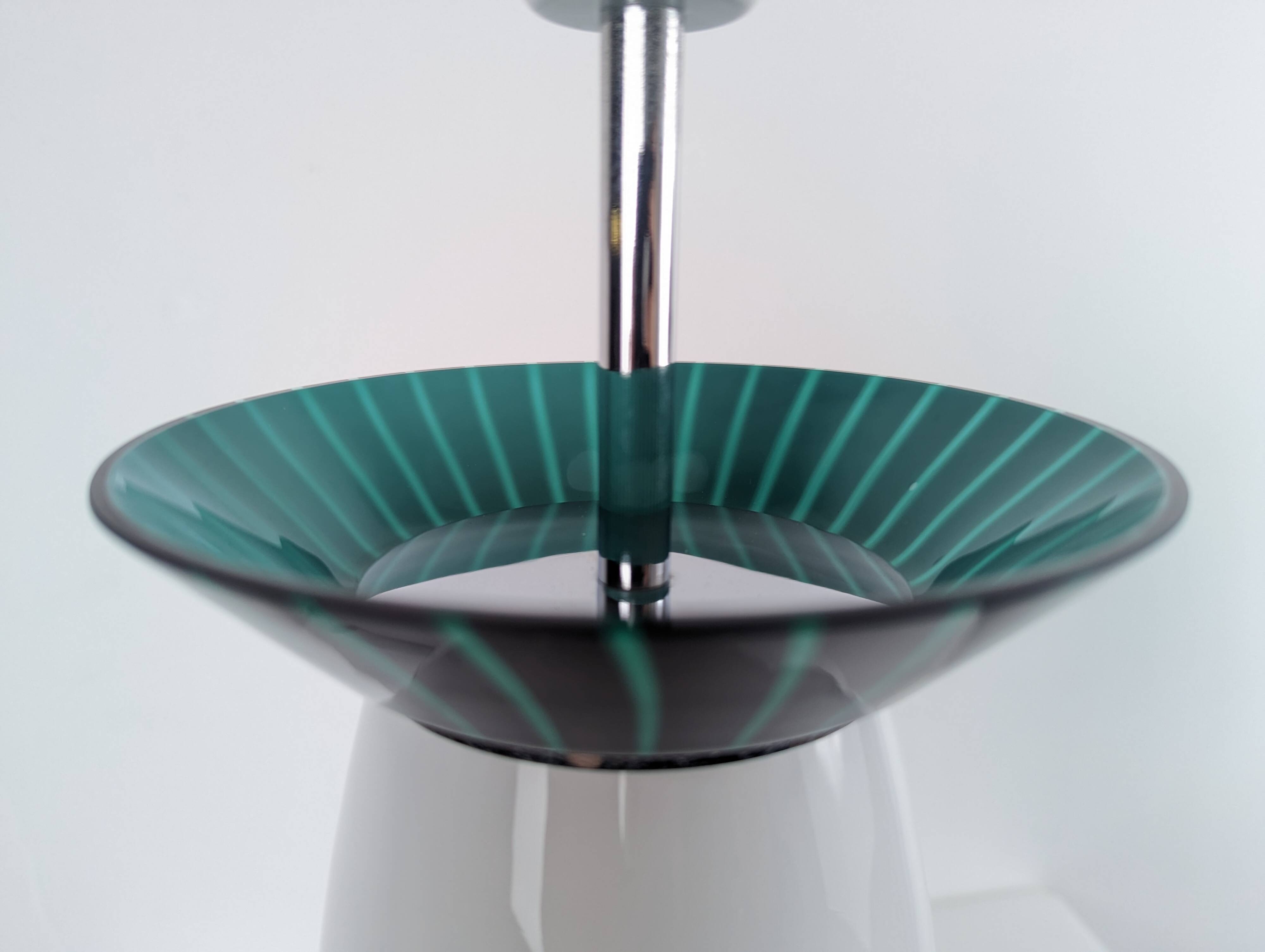 VeArt Murano Glass Large Table Lamp, Italy 1980s