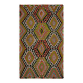 Turkish Handmade Vintage Anatolian Kilim 198 cm x 320 cm