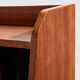 Restored teak cylinder desk