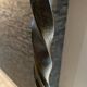 Brutalist floor lamp in twisted iron