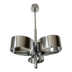 Amilux, 1970, "space age" chandelier in chrome stainless steel