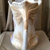 Slurry vase of salins les bains modele 7510 with a decor of kingfisher