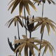 Lampadaire floral Hans Kogl pour Jansen 1970
