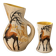 Pichet and glass Vallauris – Jacques Fonck – deer decoration