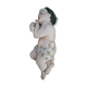 Enfant sur la croix en plâtre polychrome