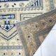Beige & Blue Turkish Wool Rug sku 2290.