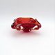 Flavio Poli Seguso Sommerso Red Amber Vintage 60s Art Glass Ashtray