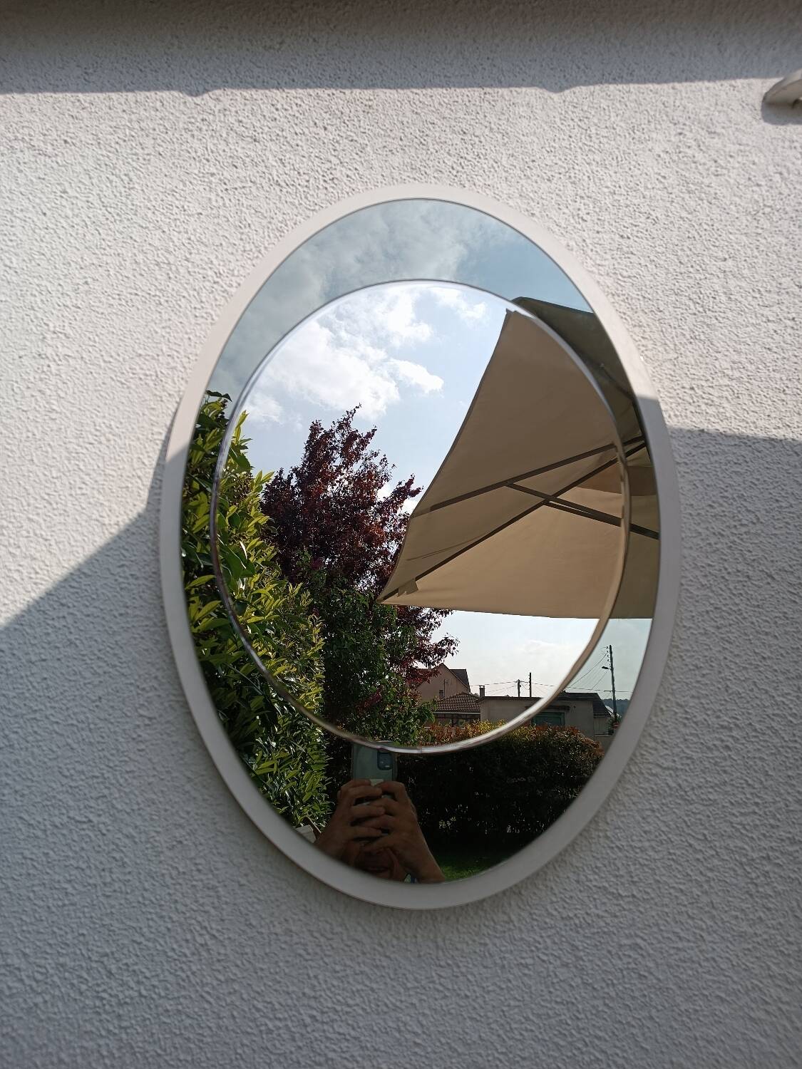 Vintage mirror galvanized metalvetro 1960