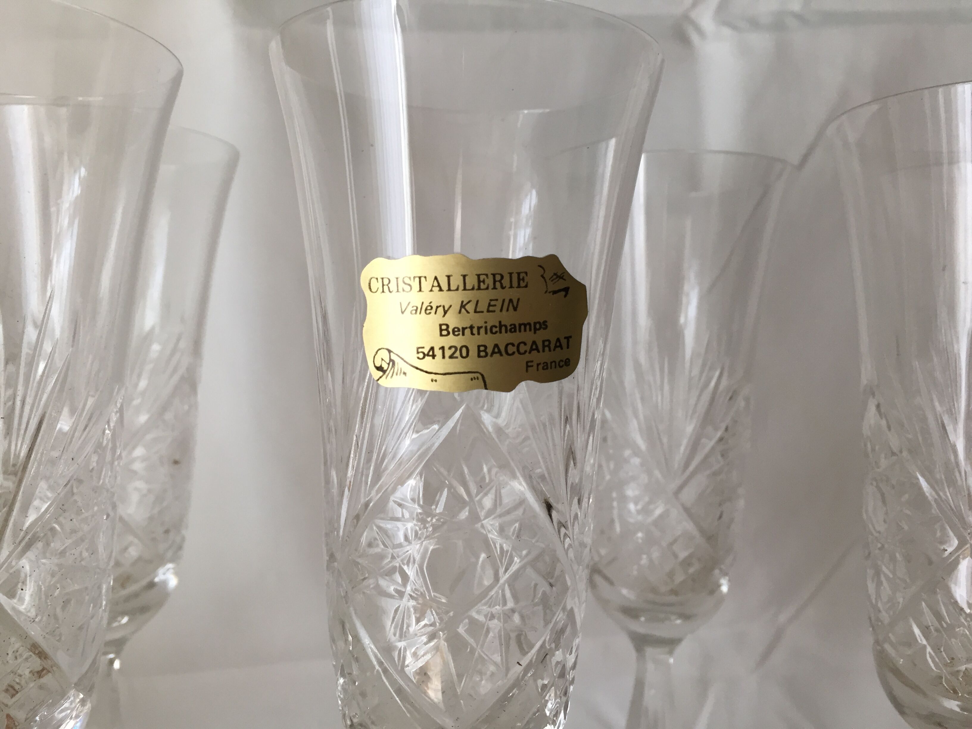 Flûtes en cristal