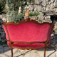 Louis XV style bench in Walnut, 19th century period