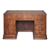 Victorian minister's desk from the 19th century, English cased desk, wooden furniture.