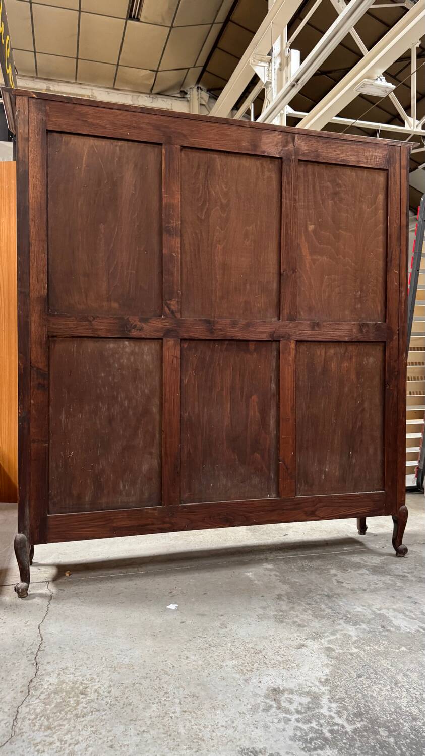 3-piece cherry wood bookcase, LXV style