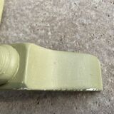 Patinated green baluster table