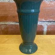 Vase ancien céramique verte années 70 vintage