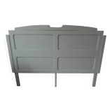 Headboard for a 160 bed made with old elements, enhanced in verdigris.
