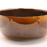 Salad bowl in brown sandstone, khaki and saffron