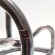 Minimalist Pair of Silver Plated Metal Candleholders in the Style of Sabattini