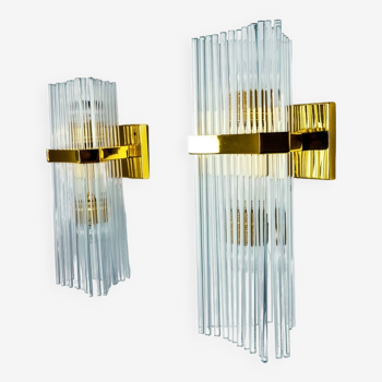 Pair of wall lights from Sciolari for Lightolier, Italy, 1970