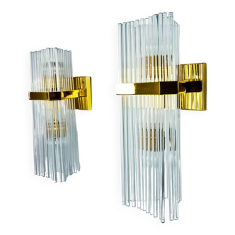 Pair of wall lights from Sciolari for Lightolier, Italy, 1970