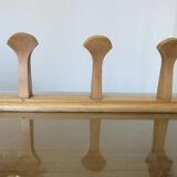 “stella” wall coat rack in solid beech from the 70s