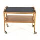 mid century modern wooden Trolley with removable tray