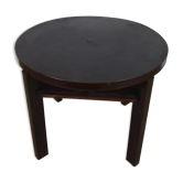 Round black Art Deco coffee table