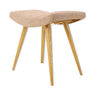 1980s Oak Stool, Czechoslovakia