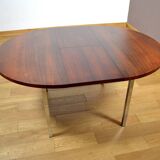 Rosewood and Chrome Dining Table 1960