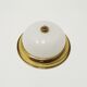 Brass and glass wall lamp or flush light