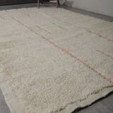 Moroccan ivory rug - Plain cream rug 150/250cm