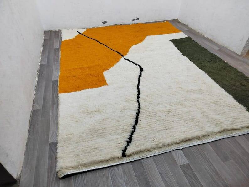 Tapis en laine pure fait main taille 200 x 300 cm