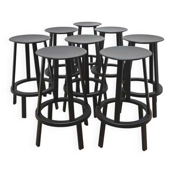Suite de 8 tabourets Revolver, Hay