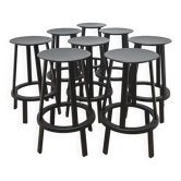 Suite de 8 tabourets Revolver, Hay