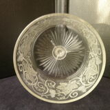 Moulded glass cheese bell Decorated with grape clusters