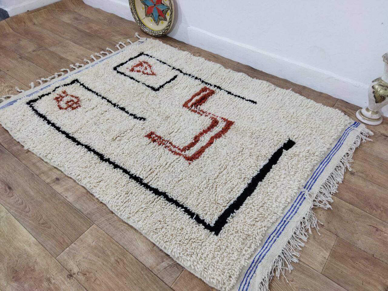Tapis Berbère Marocain Artisanal 158 X 112 CM