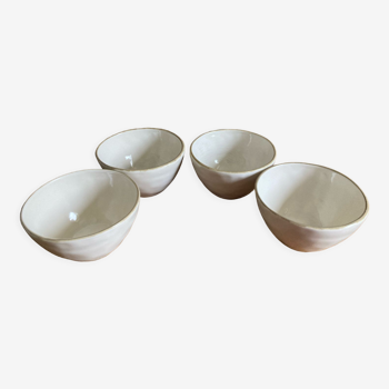 Set of four Maison du monde stoneware bowls