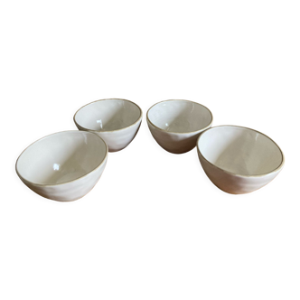 Set of four Maison du monde stoneware bowls