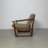 Danish teak easy FD 130 chair by Peter Hvidt & Orla Mølgaard