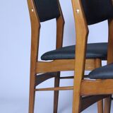 Lot de 6 chaises scandinaves pour salle à manger, tissu gris acier, facile d'entretien