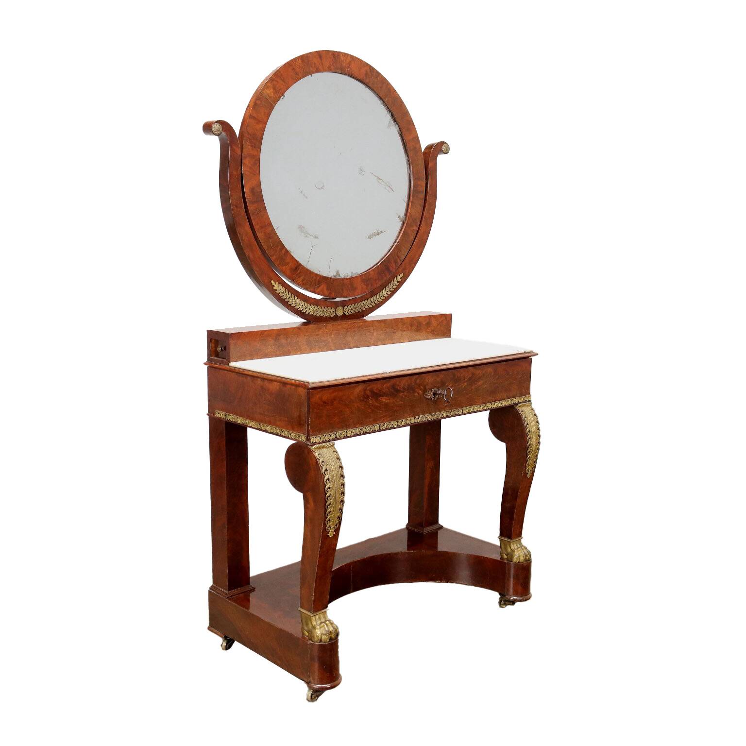 Commode en acajou restaurée, France, 19e siècle.