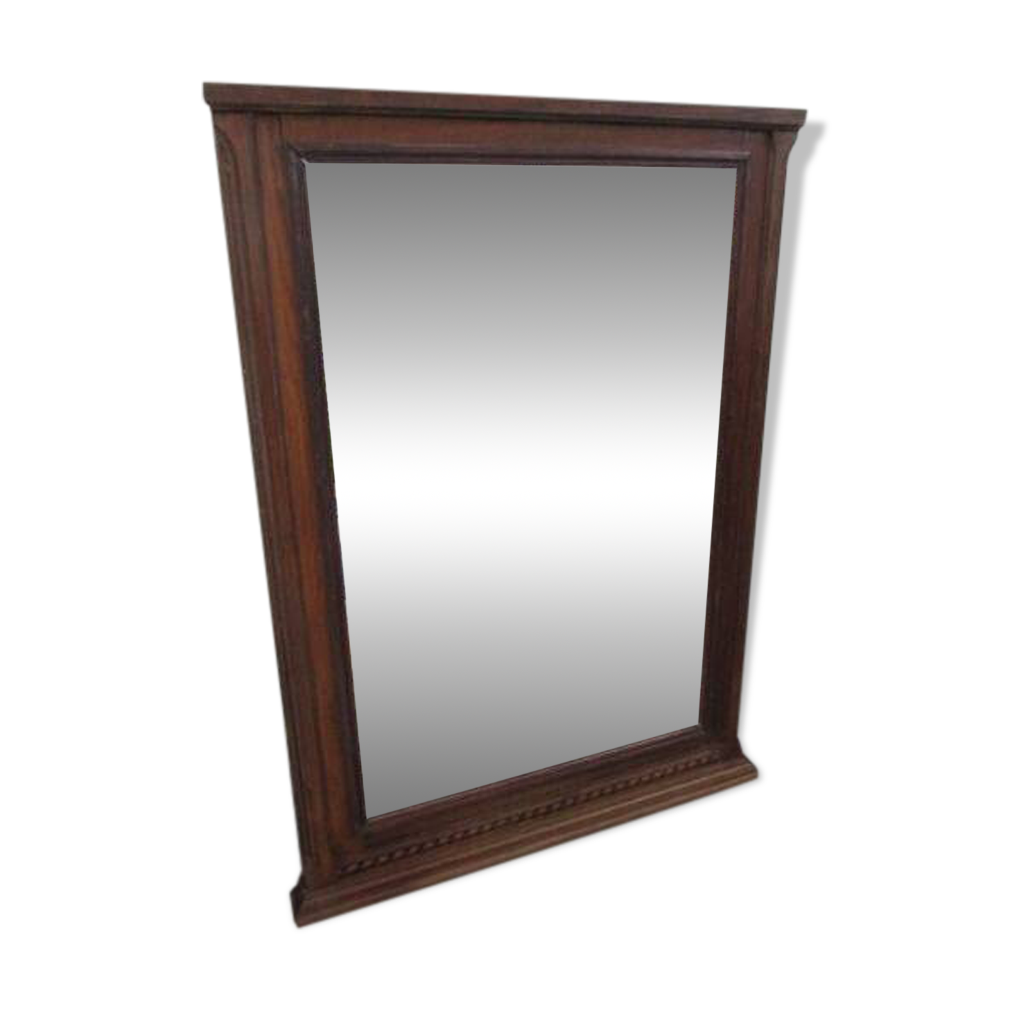 Large antique oak mirror