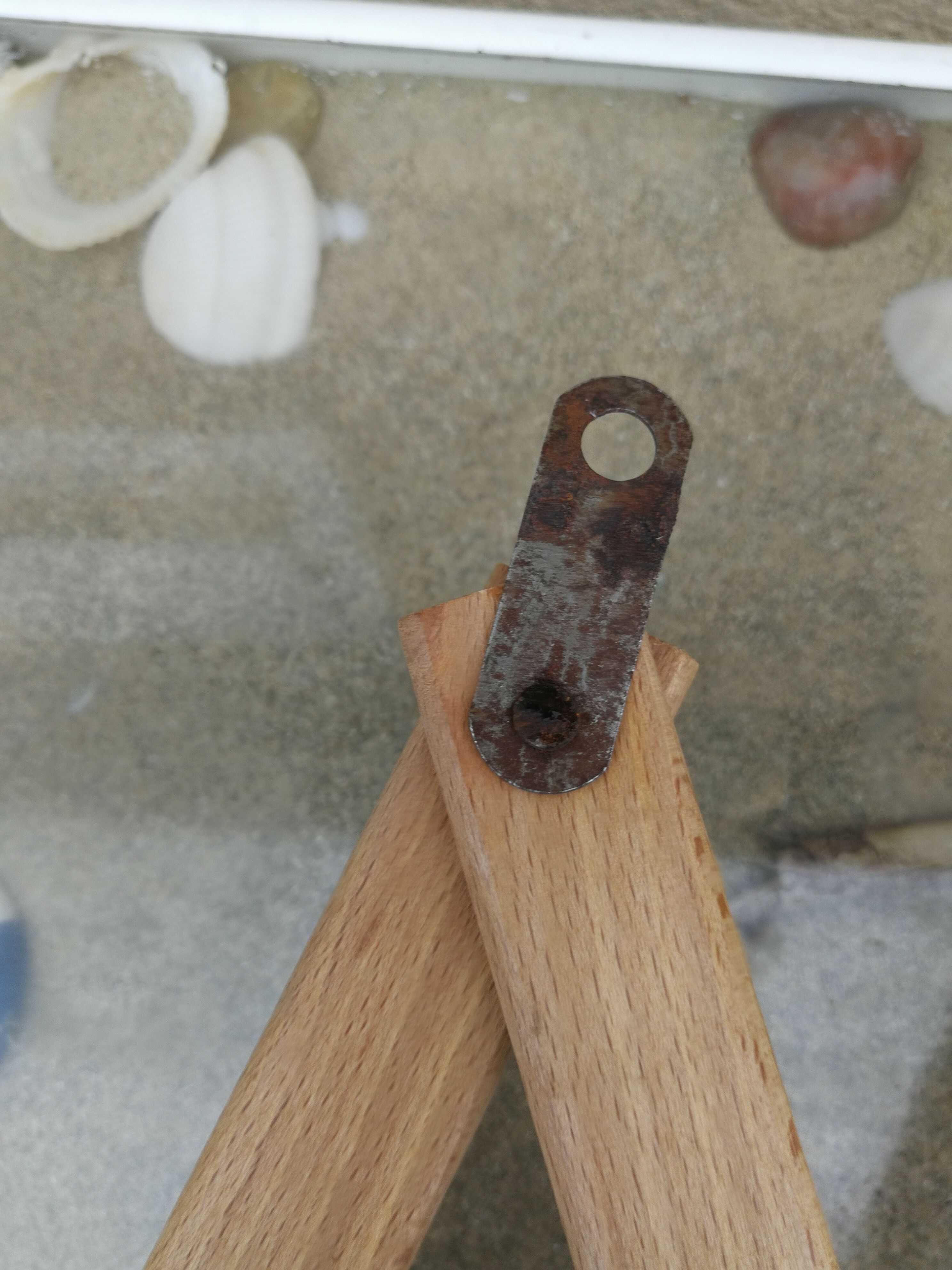 Vintage wooden wall coat rack