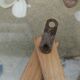 Vintage wooden wall coat rack