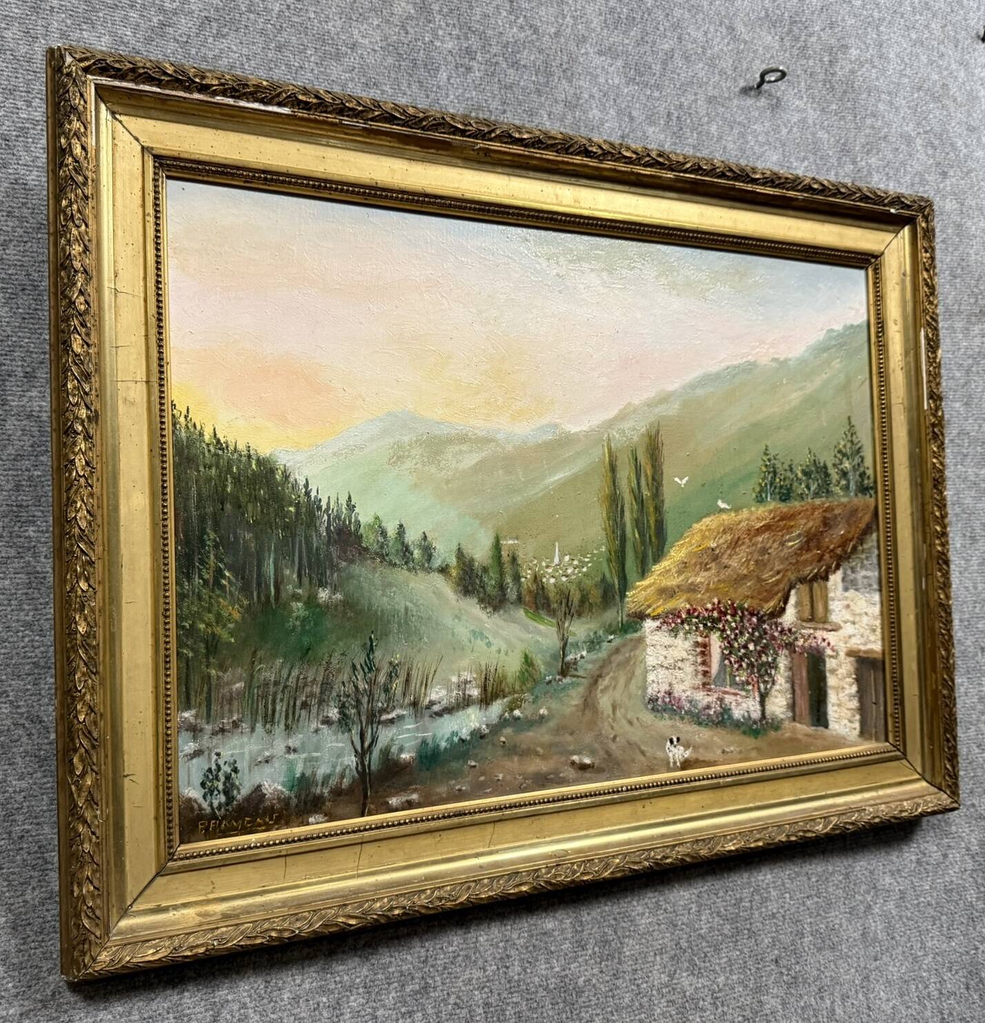 French school painting, early 20th century, oil on panel