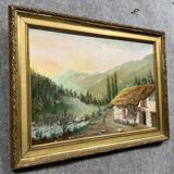 French school painting, early 20th century, oil on panel