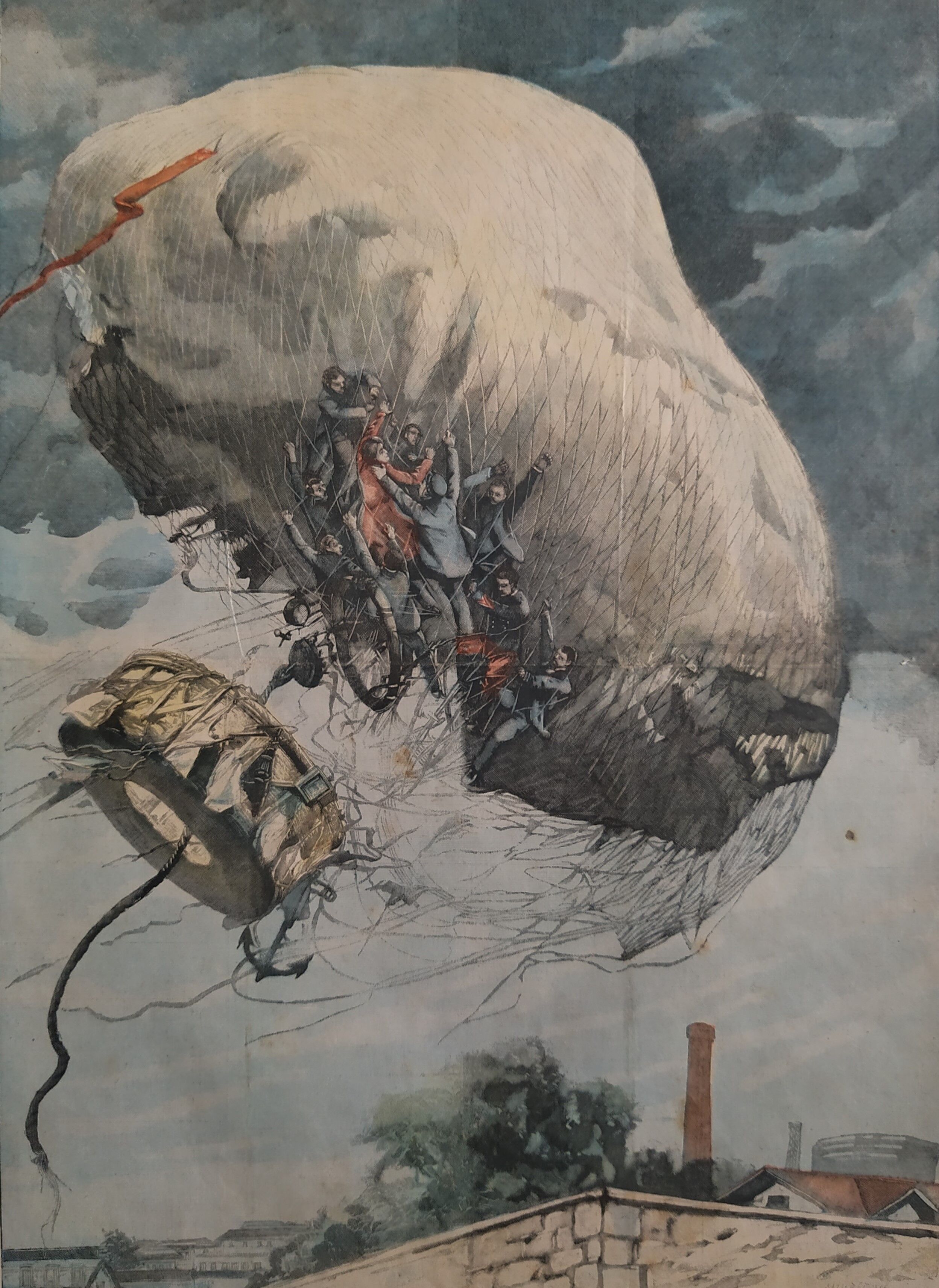 Le ballon de la Porte Maillot 1902